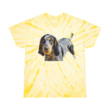 Blue Tick Coonhound Unisex Cotton Tie-Dye Tee, Cyclone