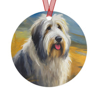 Old English Sheepdog Metal Ornaments