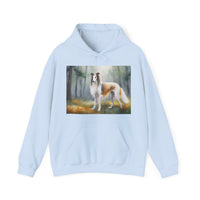 Borzoi 'Russian Wolfhound' Unisex 50/50 Hooded Sweatshirt