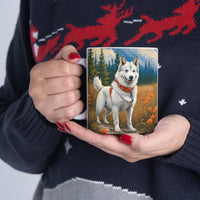 Yakutian Laika - Sled Dog -  Ceramic Mug, (11oz, 15oz)