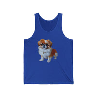 Pekingese Unisex Jersey Tank