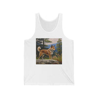 Shikoku - Japanese Hunting Dog - Relaxed Fit Unisex Jersey Tank