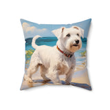 Sealyham Terrier Spun Polyester Throw Pillow