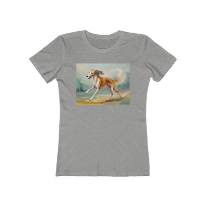 Saluki Women's Slim Fitted Ringspun Cotton Tee