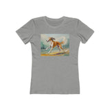 Saluki Women's Slim Fitted Ringspun Cotton Tee