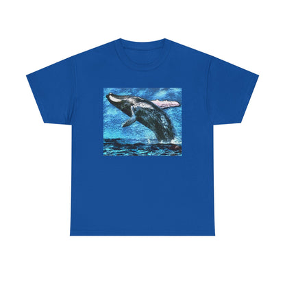 Humpback Whale Unisex Heavy Cotton Tee