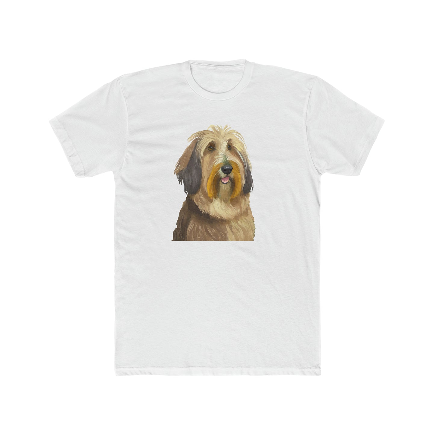 Bergamasco Sheepdog Men's Fitted Cotton Crew Tee