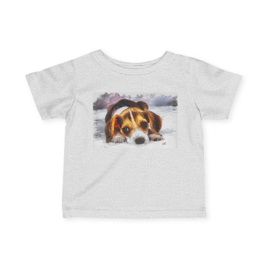 Beagle '#1' - Adorable Infant Fine Jersey Tee