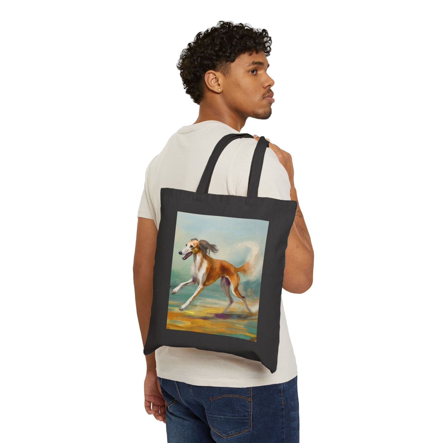 Saluki Cotton Canvas Tote Bag - The Stylish Companion