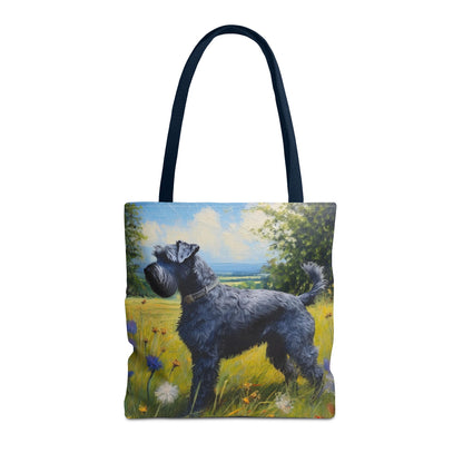 Kerry Blue Terrier Polyester Tote Bag (AOP)