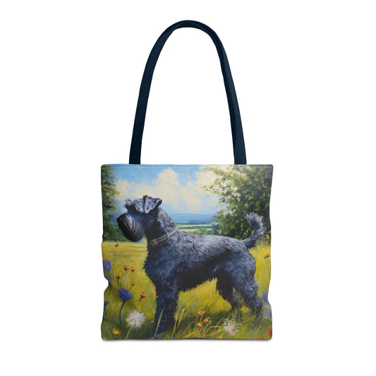 Kerry Blue Terrier Polyester Tote Bag (AOP)