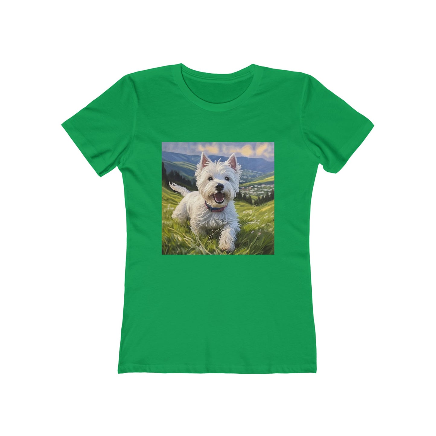 Westie #2 - Happy-Go-Lucky West Highland Terrier Women's Tee