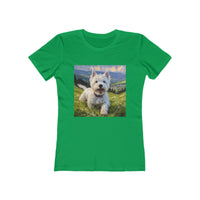 Westie #2 - Happy-Go-Lucky West Highland Terrier Women's Tee