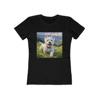 Westie #2 - Happy-Go-Lucky West Highland Terrier Women's Tee