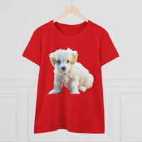 Bichon Frise Women's Midweight Cotton Tee