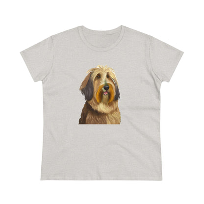 Charming Bergamasco Sheepdog Women's Midweight Cotton Tee