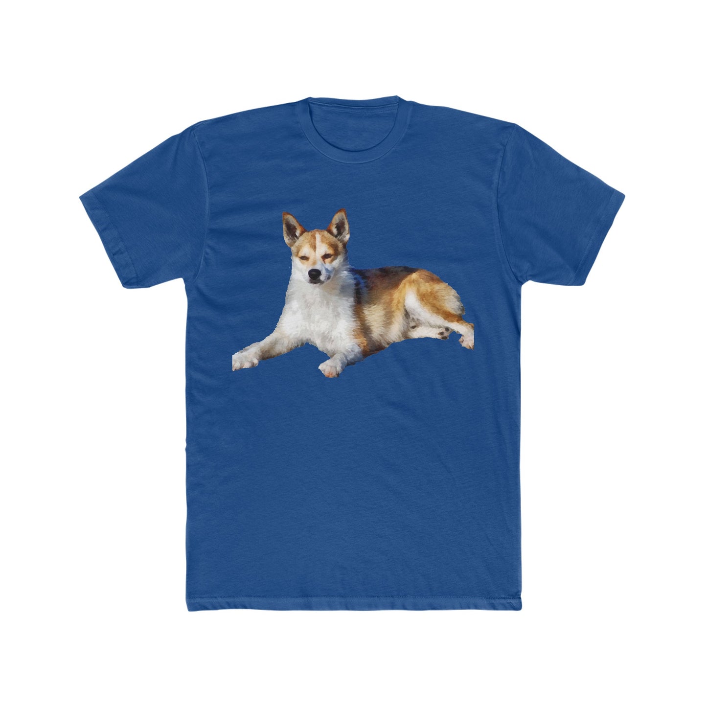 Norwegian Lundehund  --  Men's Fitted Cotton Crew Tee