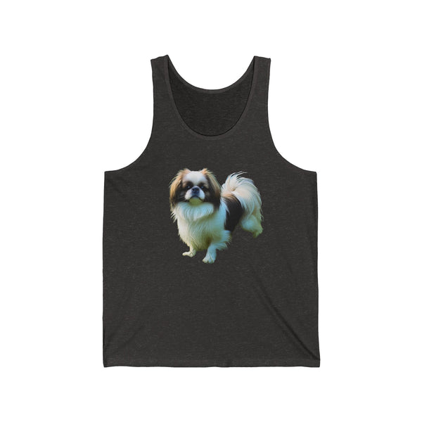 Japanese Chin Artistic Painting Unisex Jersey Tank