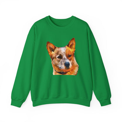 Snuggle Up in Style: Red Heeler - Australian Cattle Dog Unisex Crewneck Sweatshirt