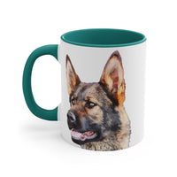 German Shepherd 'Hans' Accent Coffee Mug, 11oz