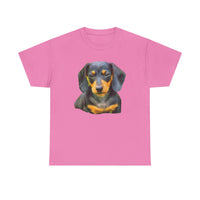 Dachshund 'Doxie #2' Unisex Heavy Cotton Tee