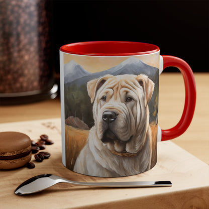 Elegant Chinese Shar-Pei 11oz Ceramic Accent Mug