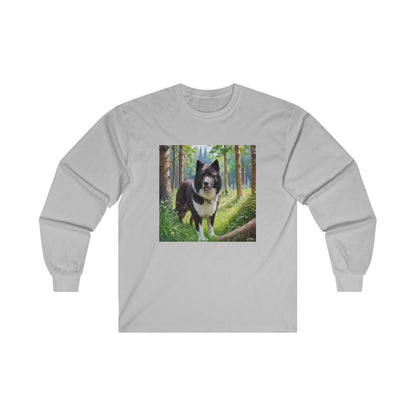 Opulent Karelian Bear Dog Unisex Classic Cotton Long Sleeve Tee