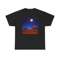 Horses in the Moonlight - Unisex Heavy Cotton Tee