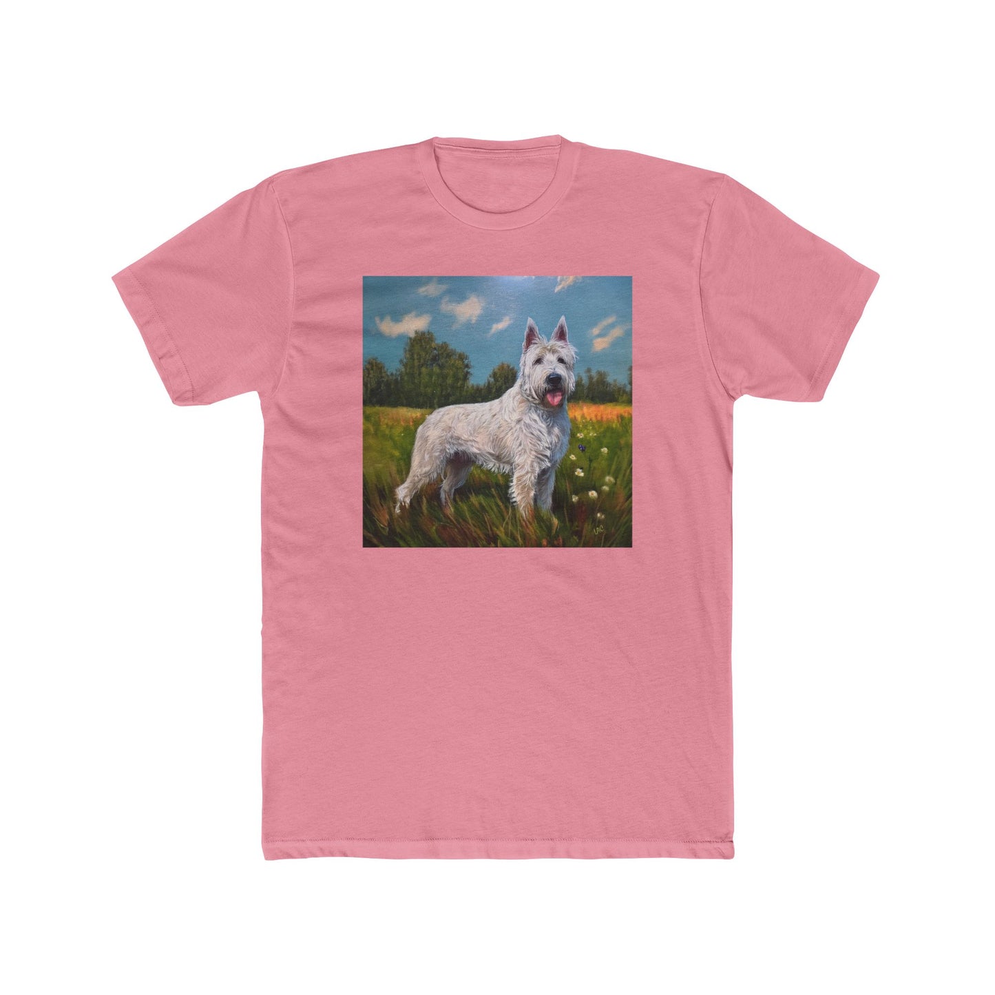 Bouvier des Ardennes Men's Fitted Cotton Crew Tee