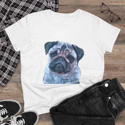 Pug 'Pompey' Women's Midweight Cotton Tee