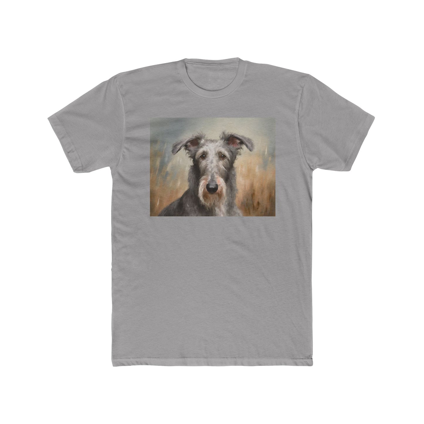 Scottish Deerhound ---  Men's Fitted Cotton Crew Tee