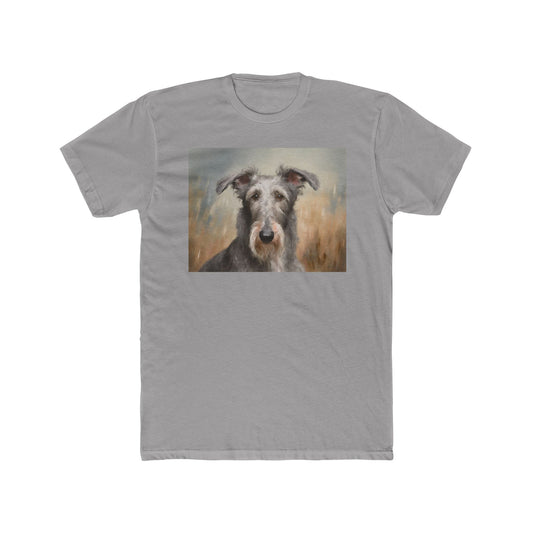 Scottish Deerhound ---  Men's Fitted Cotton Crew Tee