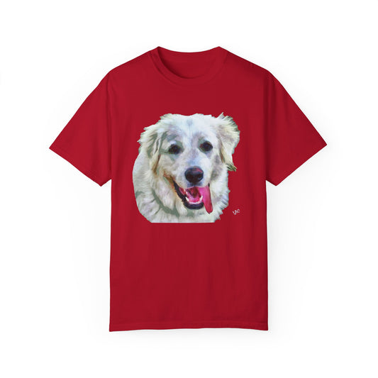 Great Pyrenes 'Heidi' Unisex-Adult Relaxed Fit Garment-Dyed T-shirt