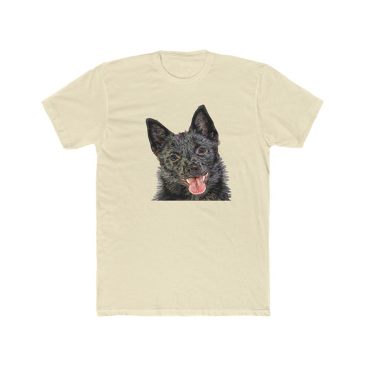 Schipperke --  Men's Fitted Cotton Crew Tee