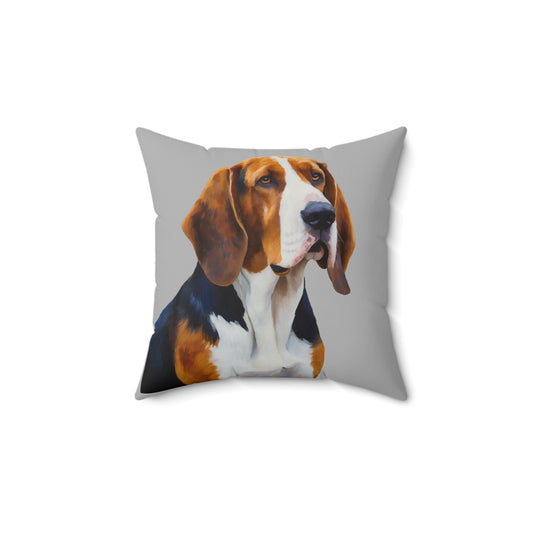 American English Coonhound Spun Polyester Square Pillow