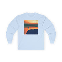 Kastro (Greece) Sunset Unisex Cotton Long Sleeve Tee