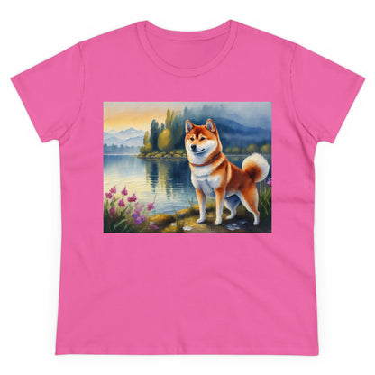 Shiba Inu Women's Midweight Cotton Tee