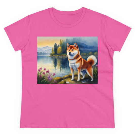Shiba Inu Women's Midweight Cotton Tee