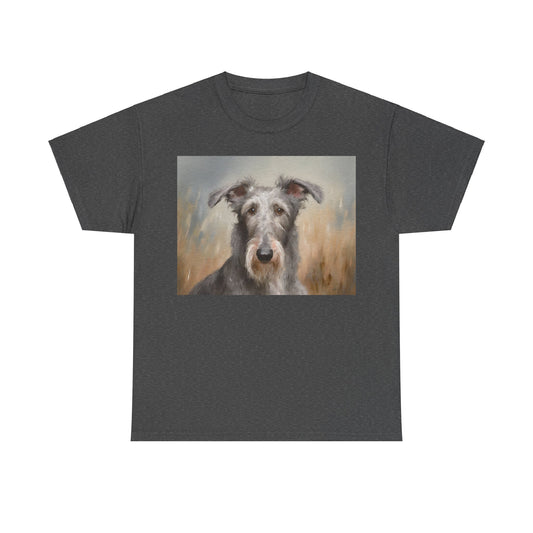 Elegant Scottish Deerhound Unisex Heavy Cotton Tee