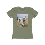 Cairn Terriers - Women's Slim Fit Ringspun Cotton Tee