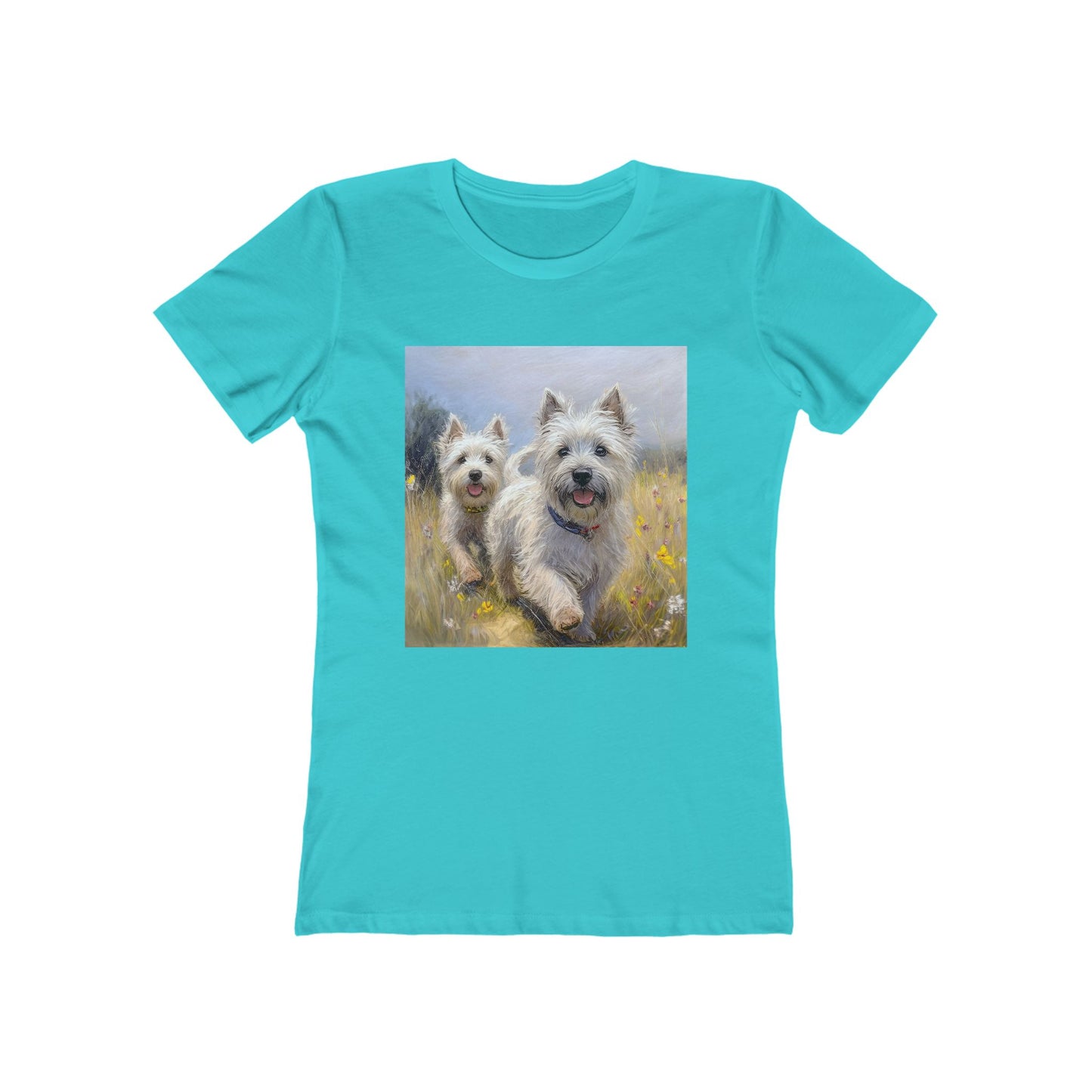 Cairn Terriers - Women's Slim Fit Ringspun Cotton Tee