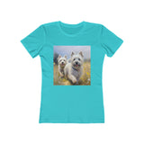 Cairn Terriers - Women's Slim Fit Ringspun Cotton Tee