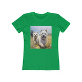 Cairn Terriers - Women's Slim Fit Ringspun Cotton Tee