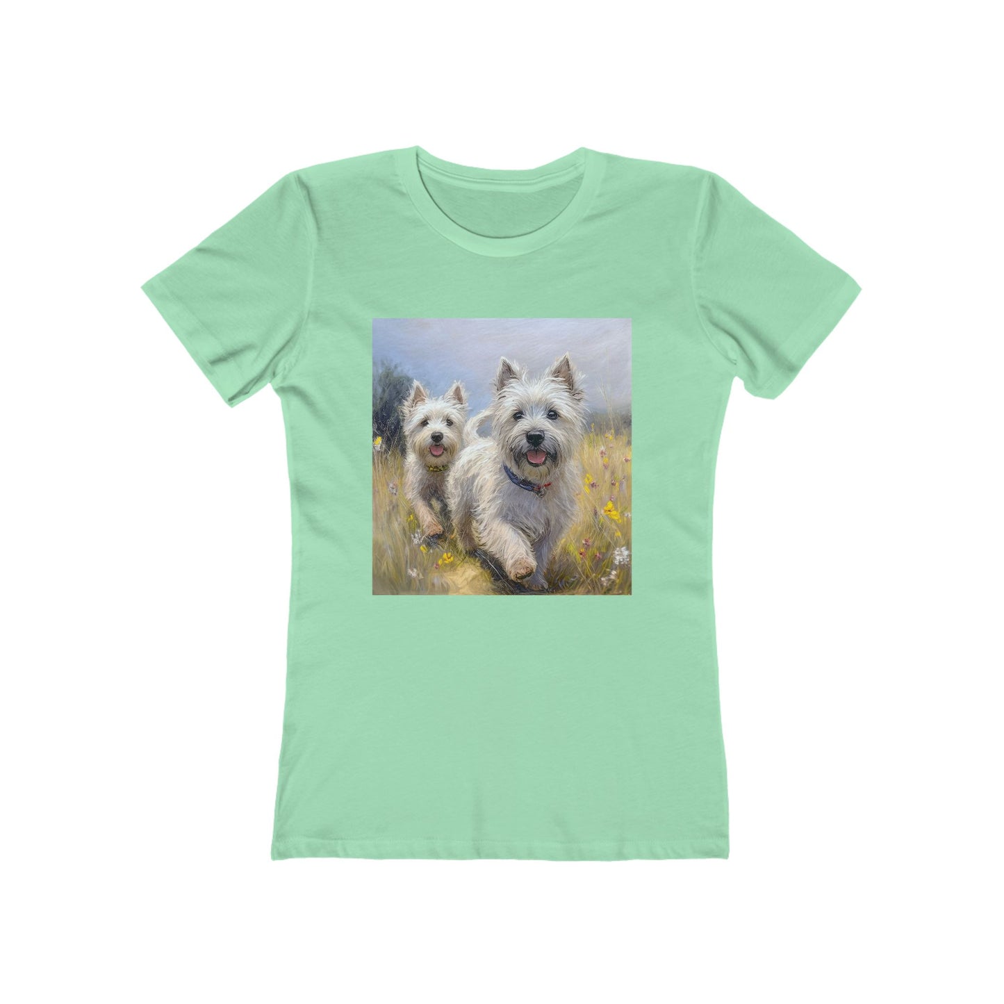 Cairn Terriers - Women's Slim Fit Ringspun Cotton Tee