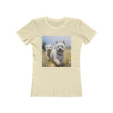Cairn Terriers - Women's Slim Fit Ringspun Cotton Tee