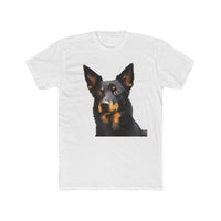 Australian Kelpie #2 Men's Fitted Cotton Crew Tee