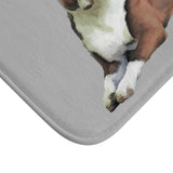 Elegant Boston Terrier Microfiber Bathroom Rug Mat
