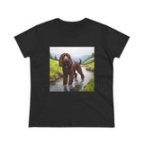 Irish Water Spaniel Women's Midweight Cotton Tee