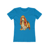 Basset Hound 'Lautrec' Women's Slim Fit T-Shirt