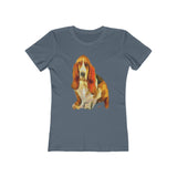 Basset Hound 'Lautrec' Women's Slim Fit T-Shirt